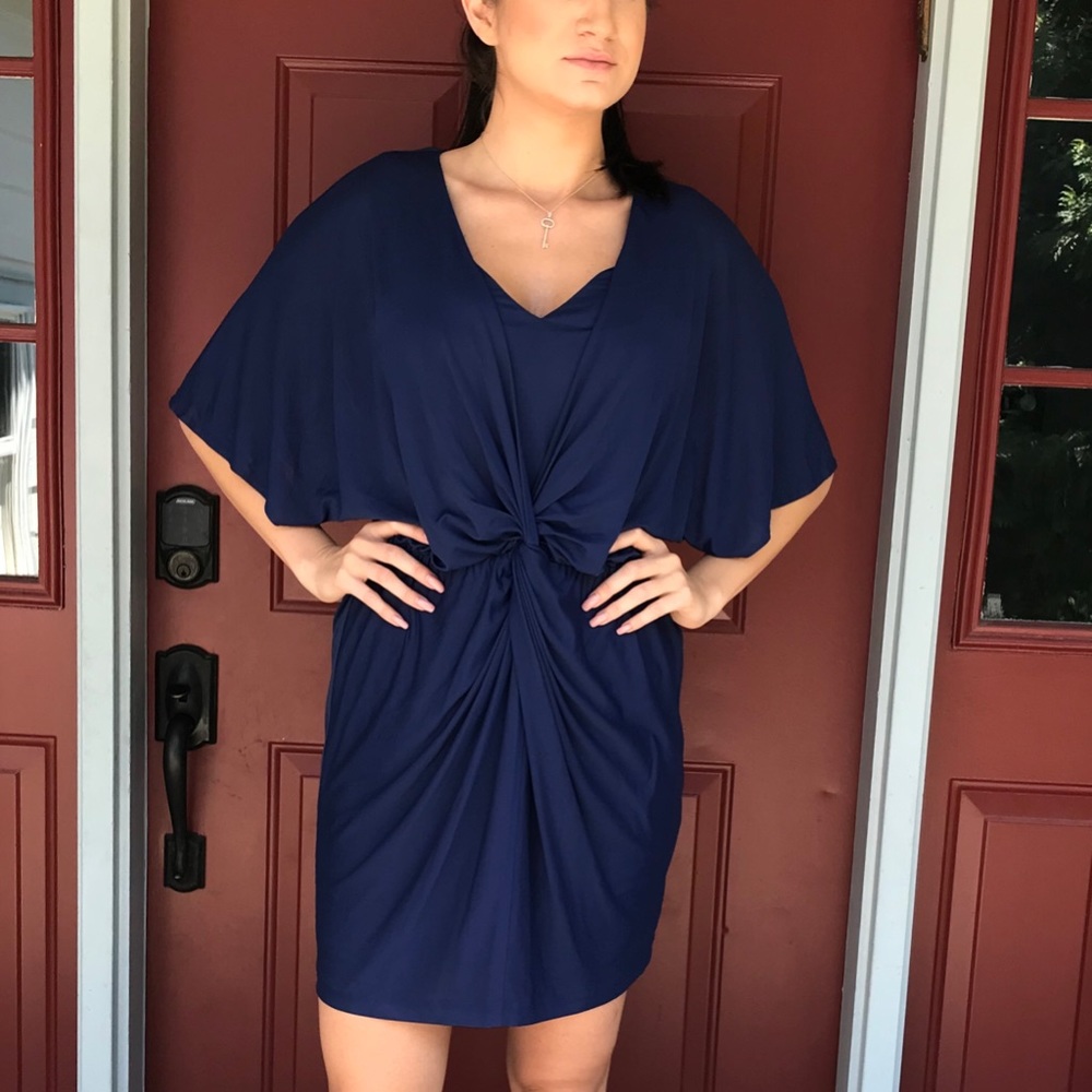 Trina Turk Kimono Sleeve Navy Dress - 6